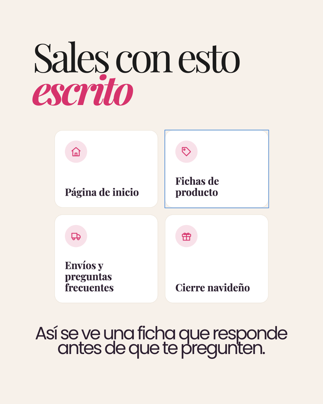 Tu tienda vende sola: Menos DMs, más ventas | TALLER EN VIVO